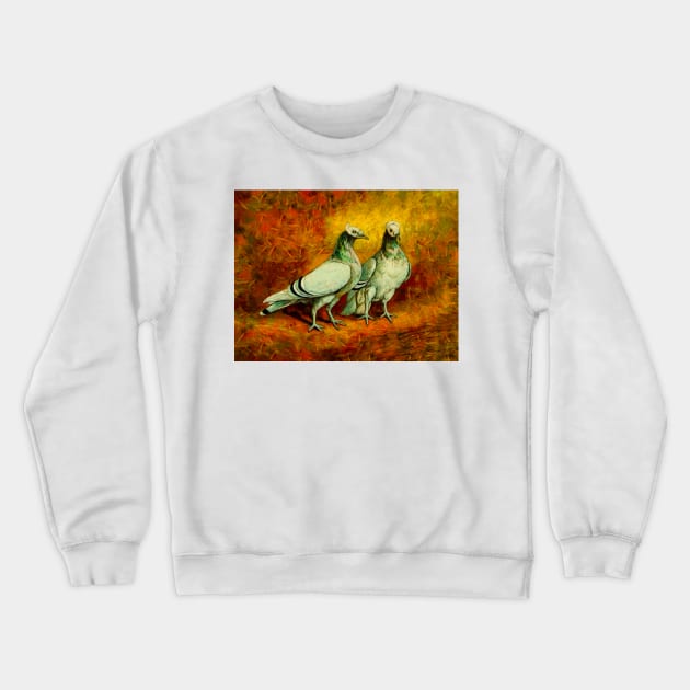 The Saxon Fairy Swallow Pigeon Crewneck Sweatshirt by PictureNZ